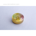 Rainbow color imitation shell button